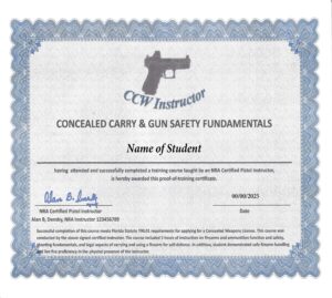 Florida Concealed Carry Certificate