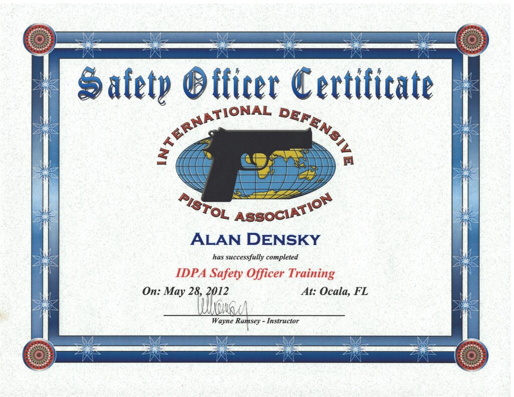 IDPA Safety Officer Certification